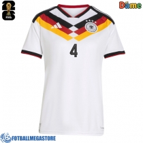 Fotballdrakt Dame Tyskland Jonathan Tah #4 Hjemmedrakt VM 2026 Kortermet